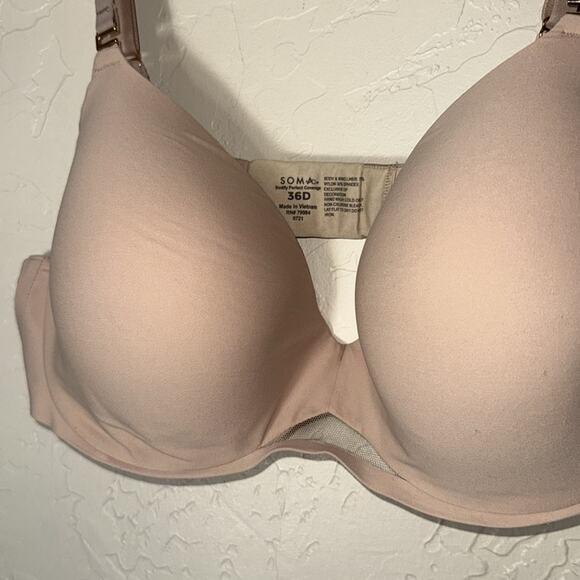 Soma bodify perfect coverage nude bra size 36D - Picture 2 of 6